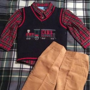 Train Sweater and Corduroy outfit